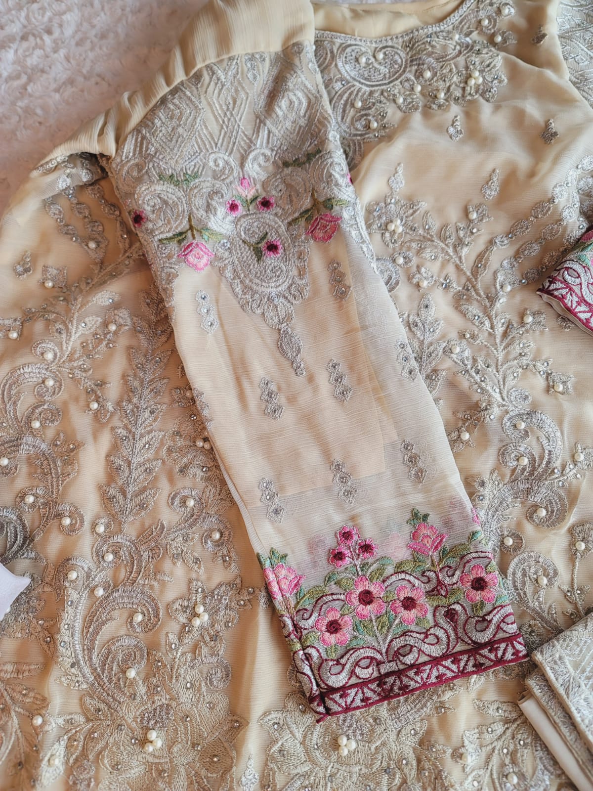 Pakistani Stitched Embroidery Party Wear Dresses Ready To Ship