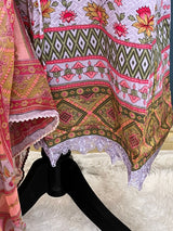 Pakistani Stitched lawn Embroidered Salwar kameez ready to ship