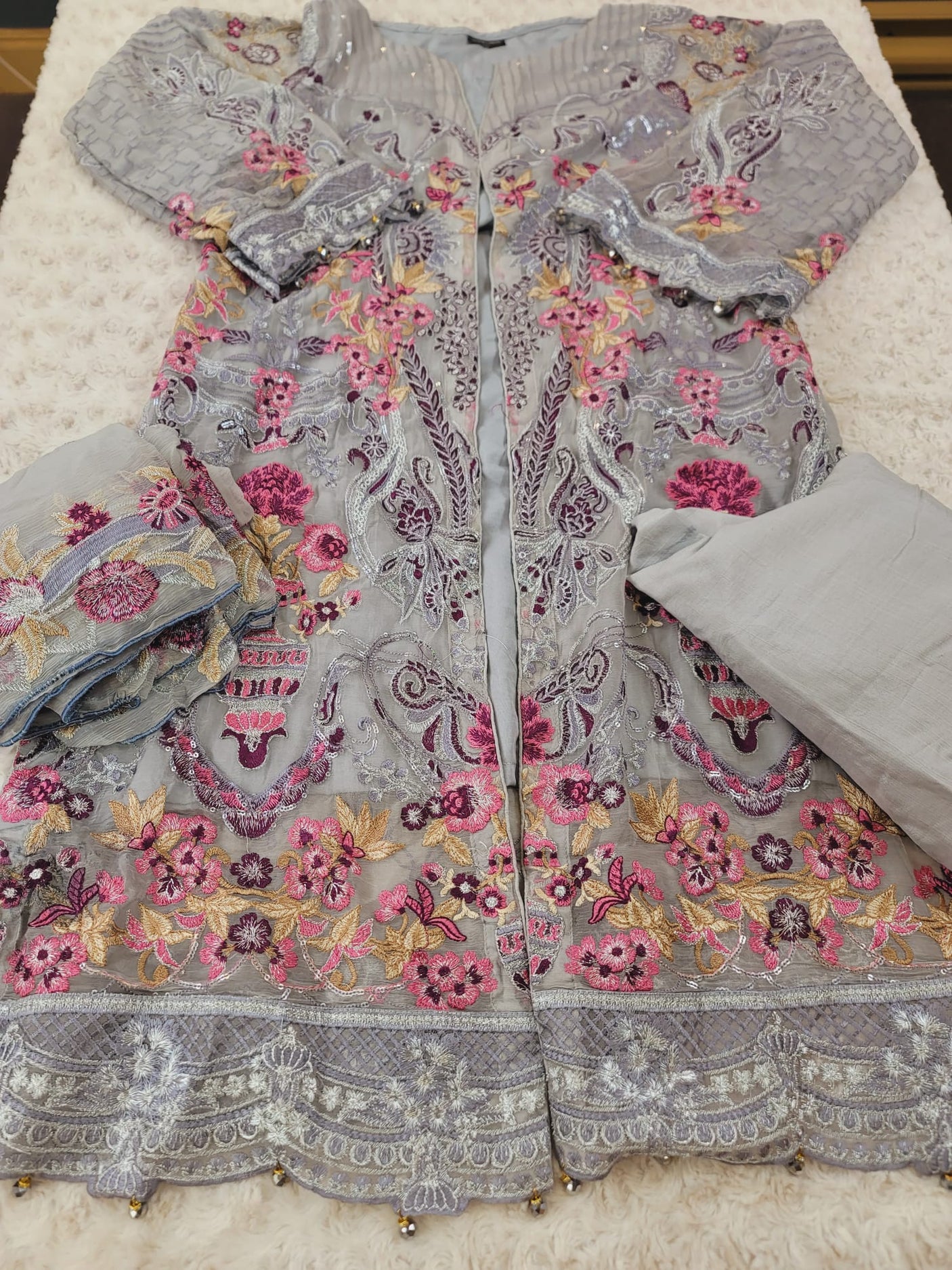 Pakistani Stitched Embroidery Party Wear Dresses Ready To Ship