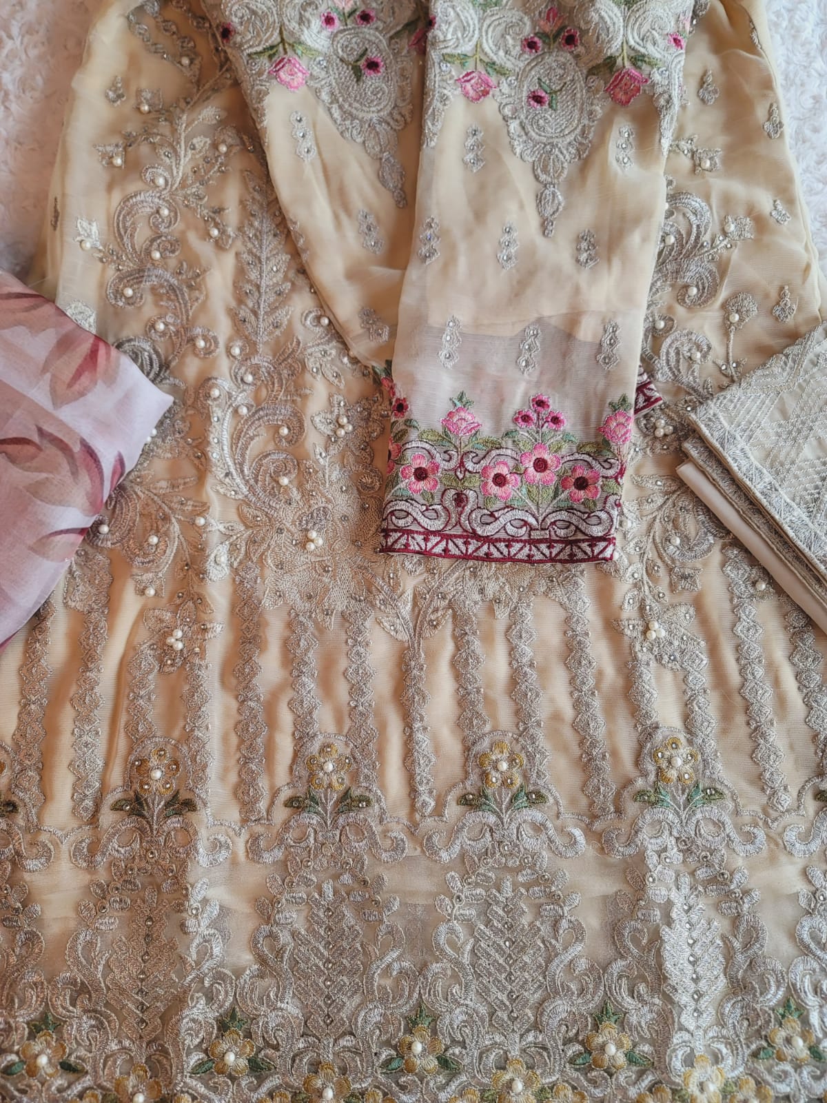 Pakistani Stitched Embroidery Party Wear Dresses Ready To Ship