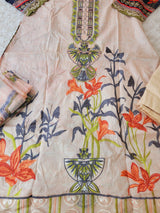 Indian Cotton Stitched Embroidery Suit Ready To Ship