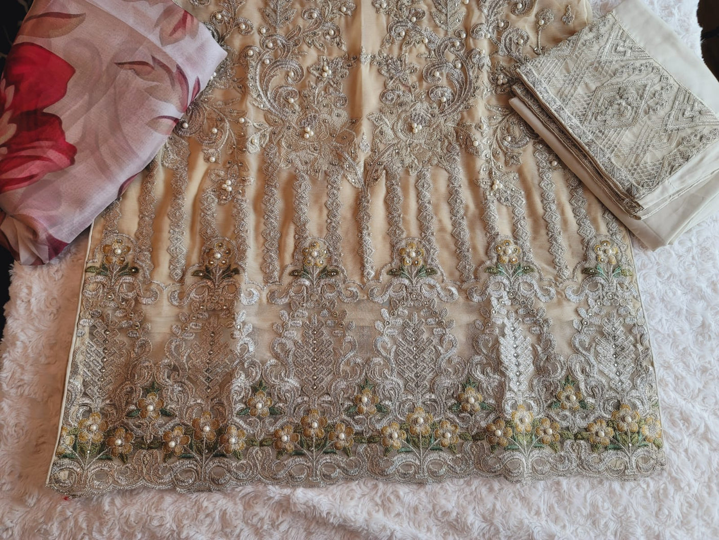 Pakistani Stitched Embroidery Party Wear Dresses Ready To Ship