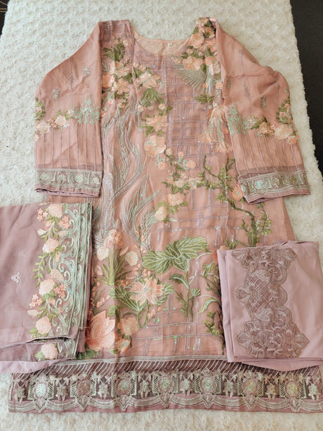 Pakistani Stitched Embroidery Party Wear Dresses Ready To Ship