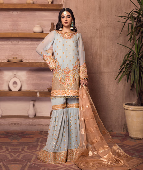 Zarif Festive Luxury Chiffon Embroidered 2021 -100% Original Guaranteed