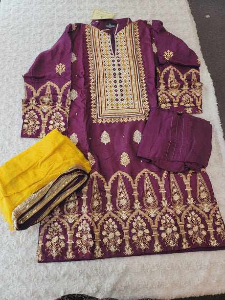 Pakistani Benchmark Raw Silk Kurti -100% Original Guaranteed