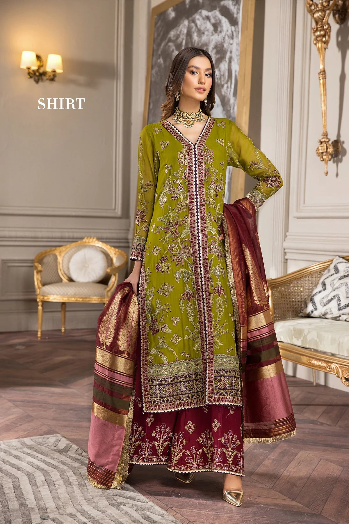 Alizeh Embroidered Chiffon Collection100% Original