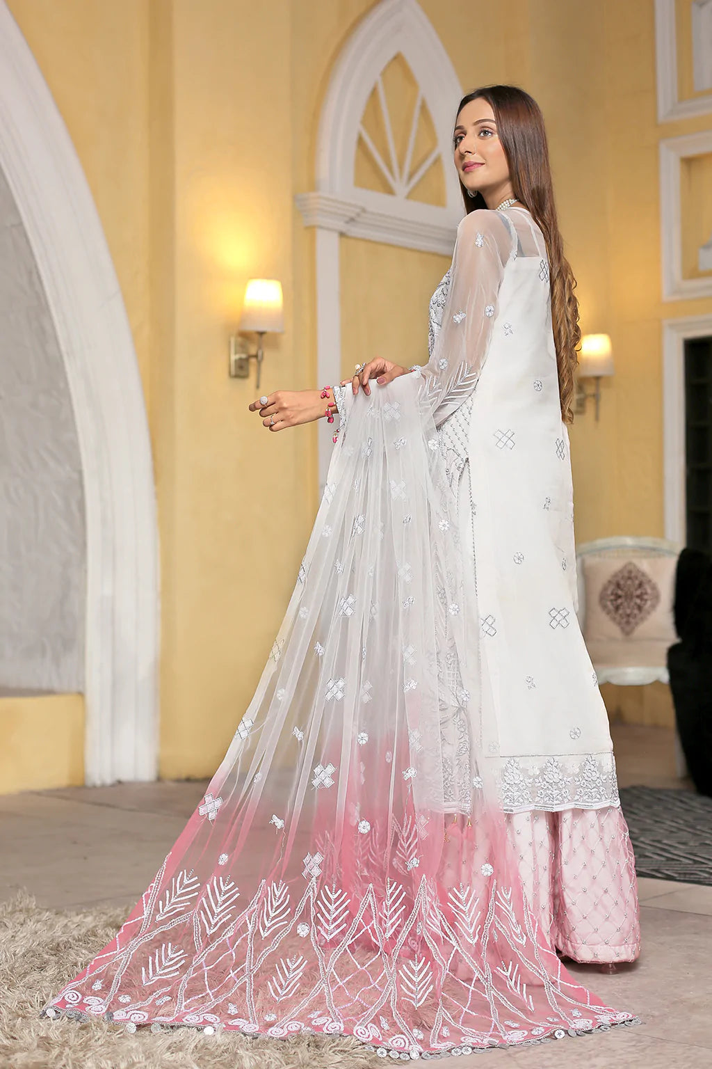 La'Fleur By Maryam's Chiffon Embroidered Collection