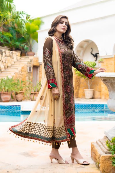 Mizka by Mi-Creation Luxury  Embroidered Chiffon Collection-100% Original