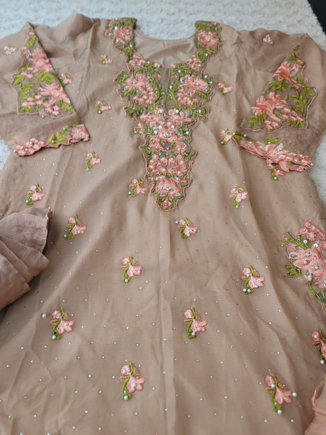 Pakistani Stitched Embroidery Party Wear Dresses Ready To Ship