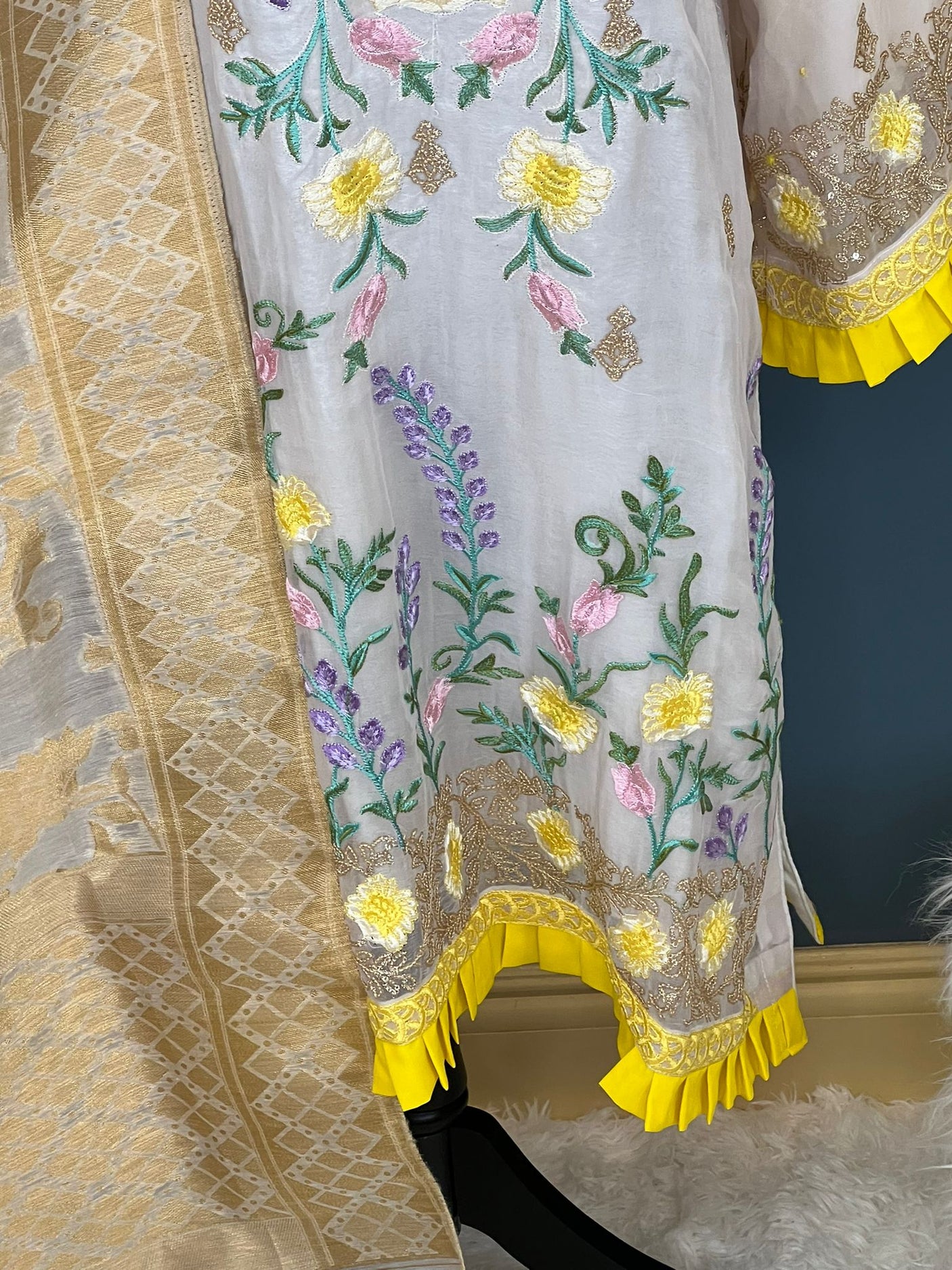 Pakistani Stitched Embroidery Party Wear Dresses Ready To Ship