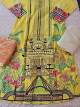 Indian Cotton Stitched Embroidery Suit Ready To Ship