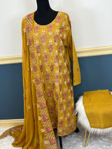 Pakistani Stitched Luxury Embroidered lawn Salwar kameez ready to ship