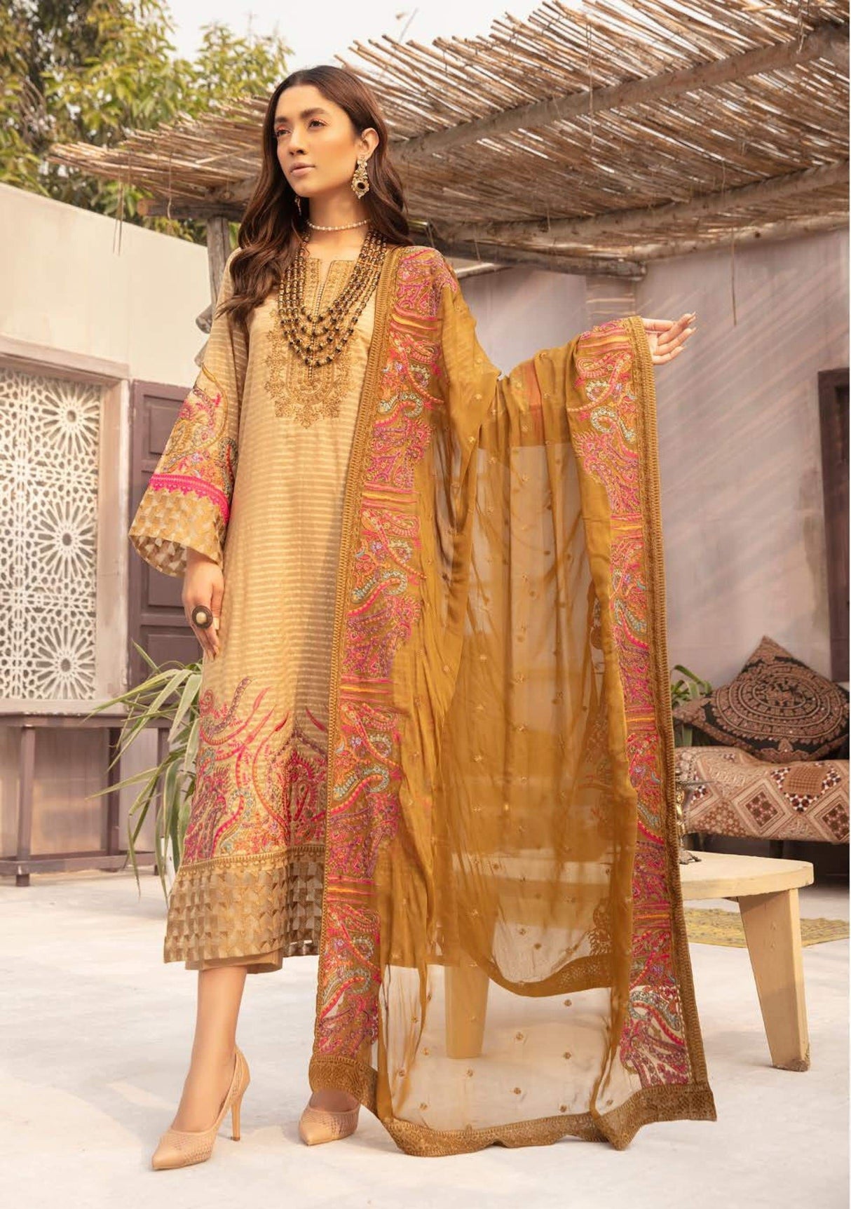 NAMAEESH by Johra Embroidered Lawn Collection 2021 -100% Original Guaranteed