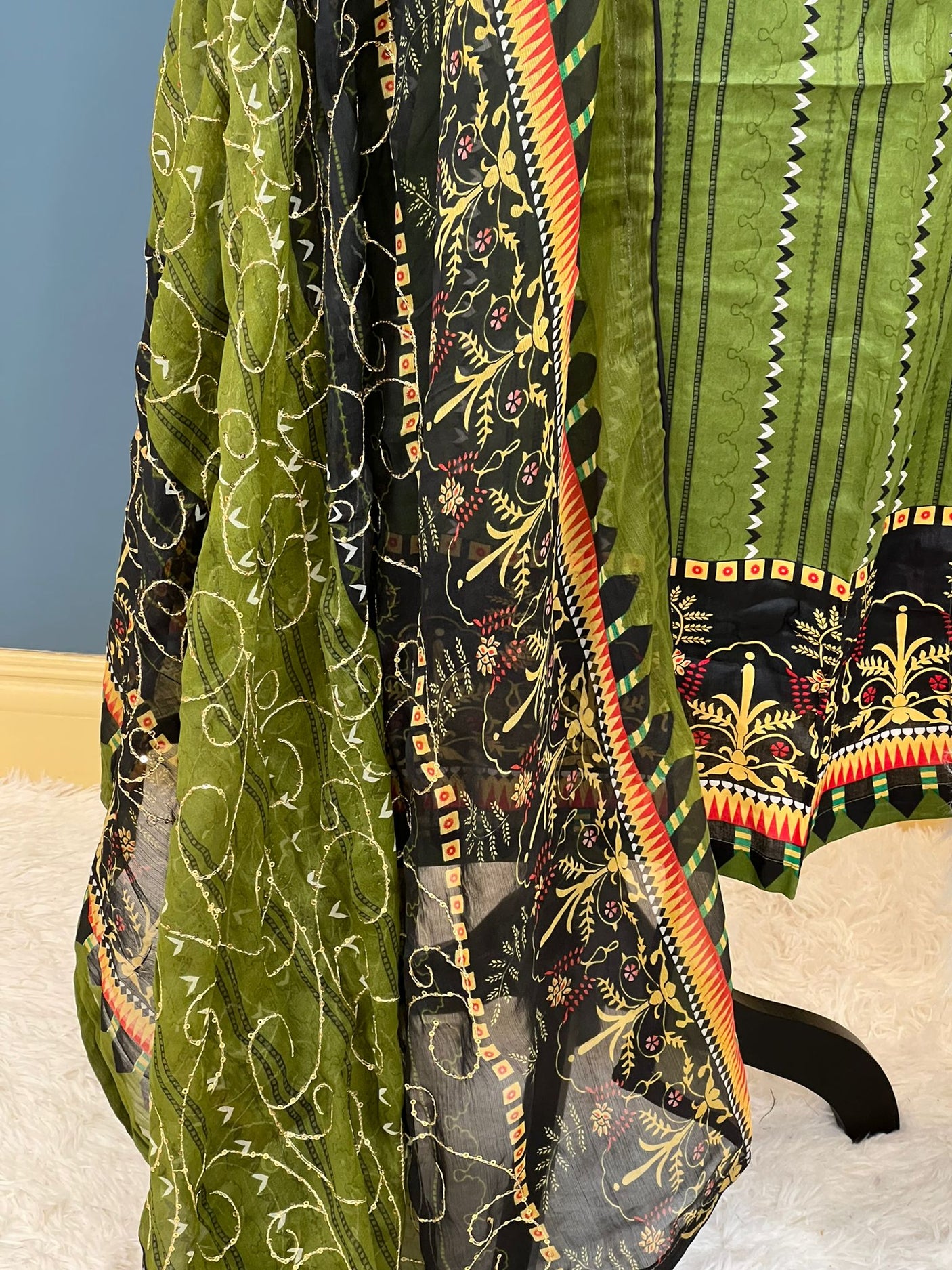 Pakistani Stitched lawn Embroidered Salwar kameez ready to ship