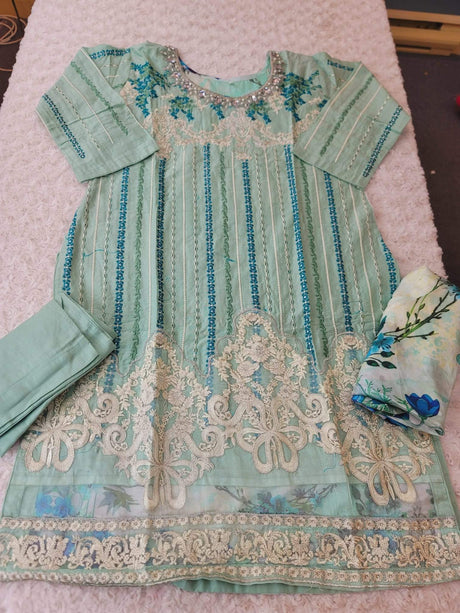 Pakistani Stitched Embroidered luxury lawn Dresses Ready To Ship