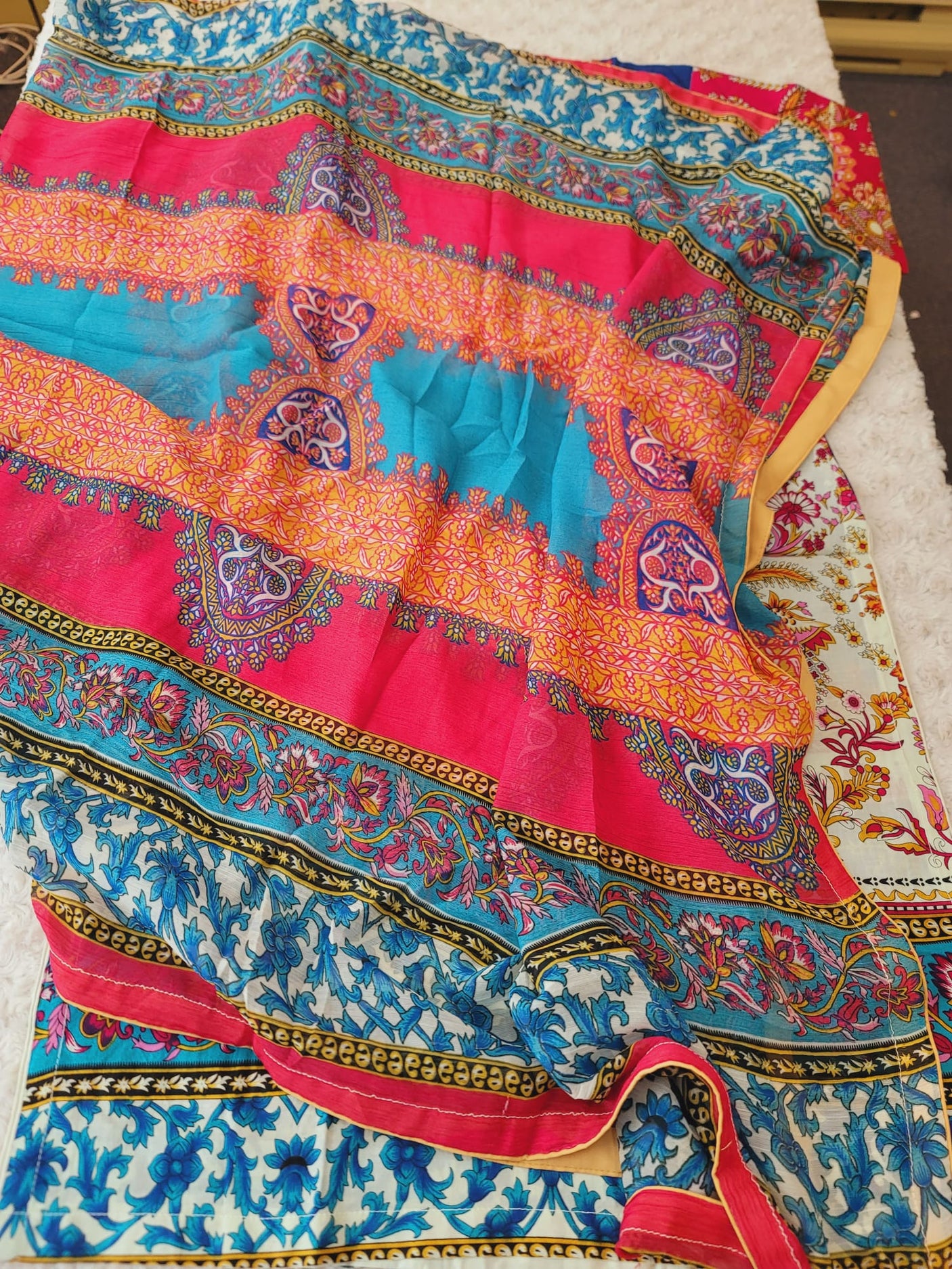 Pakistani Stitched lawn Embroidered Salwar kameez ready to ship