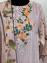 Pakistani Stitched lawn Embroidered Salwar kameez ready to ship