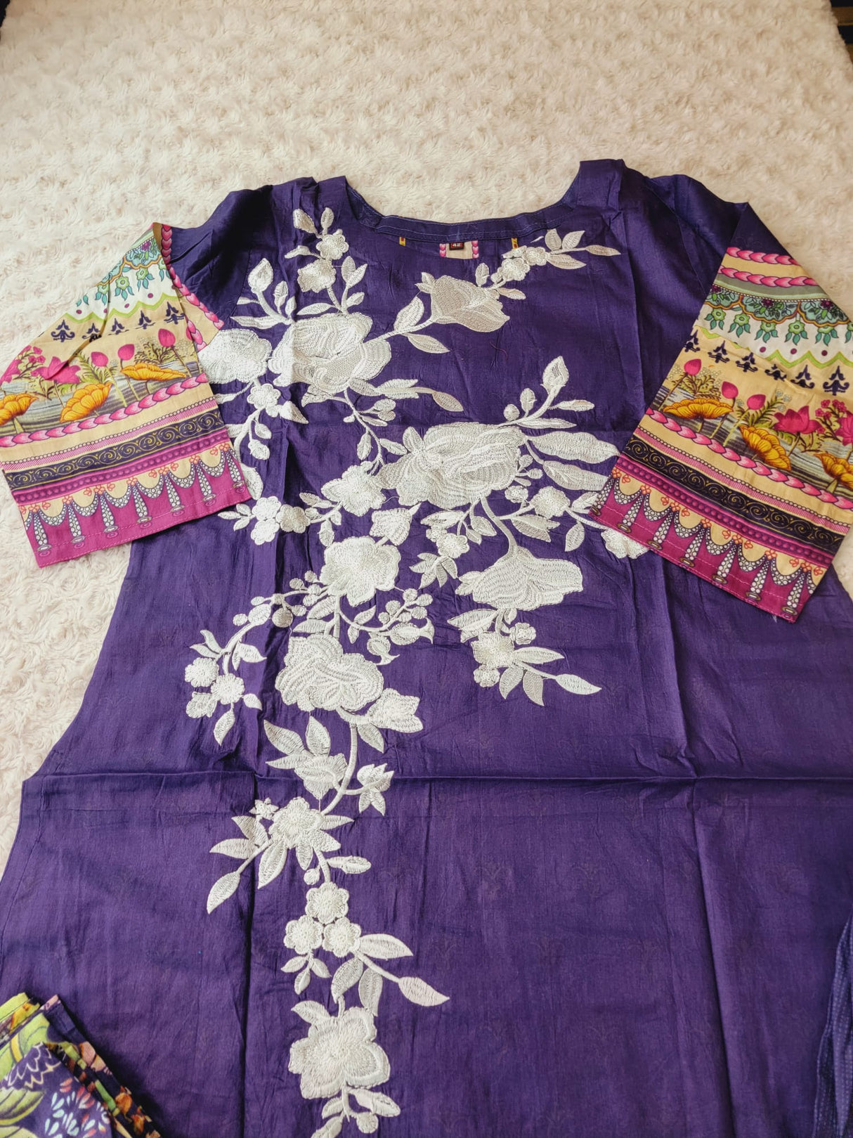 Indian Stitched Embroidery Suit Ready To Ship