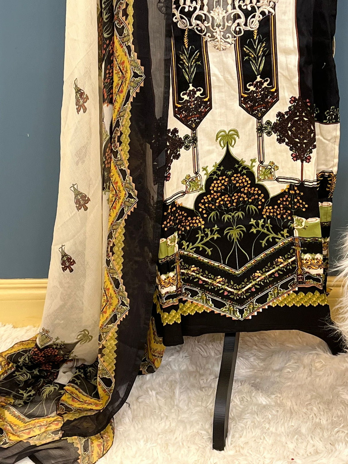 Indian Cotton Stitched Embroidery Suit Ready To Ship