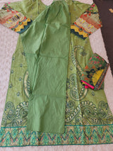 Pakistani Stitched lawn Embroidered Salwar kameez ready to ship