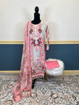 Pakistani Stitched Embroidered lawn Salwar kameez ready to ship
