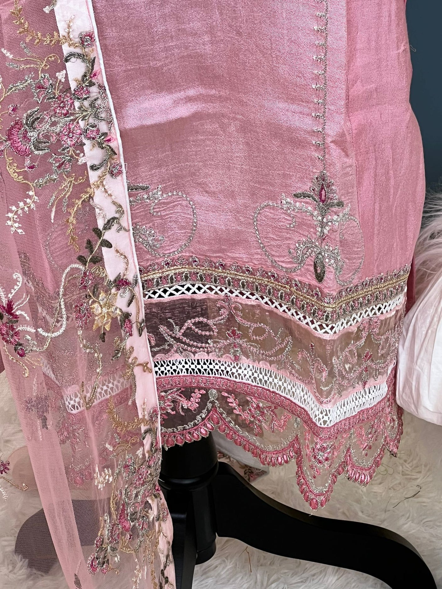 Pakistani Stitched Embroidery Party Wear Dresses Ready To Ship