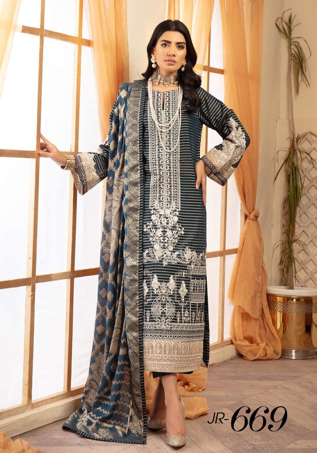JHALAK by Johra Embroidered Lawn Collection 2021 -100% Original Guaranteed