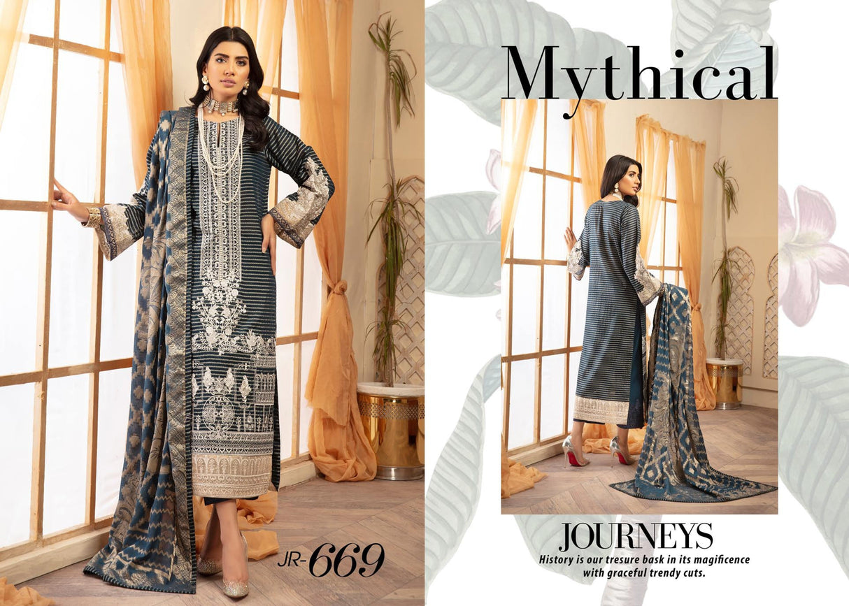 JHALAK by Johra Embroidered Lawn Collection 2021 -100% Original Guaranteed