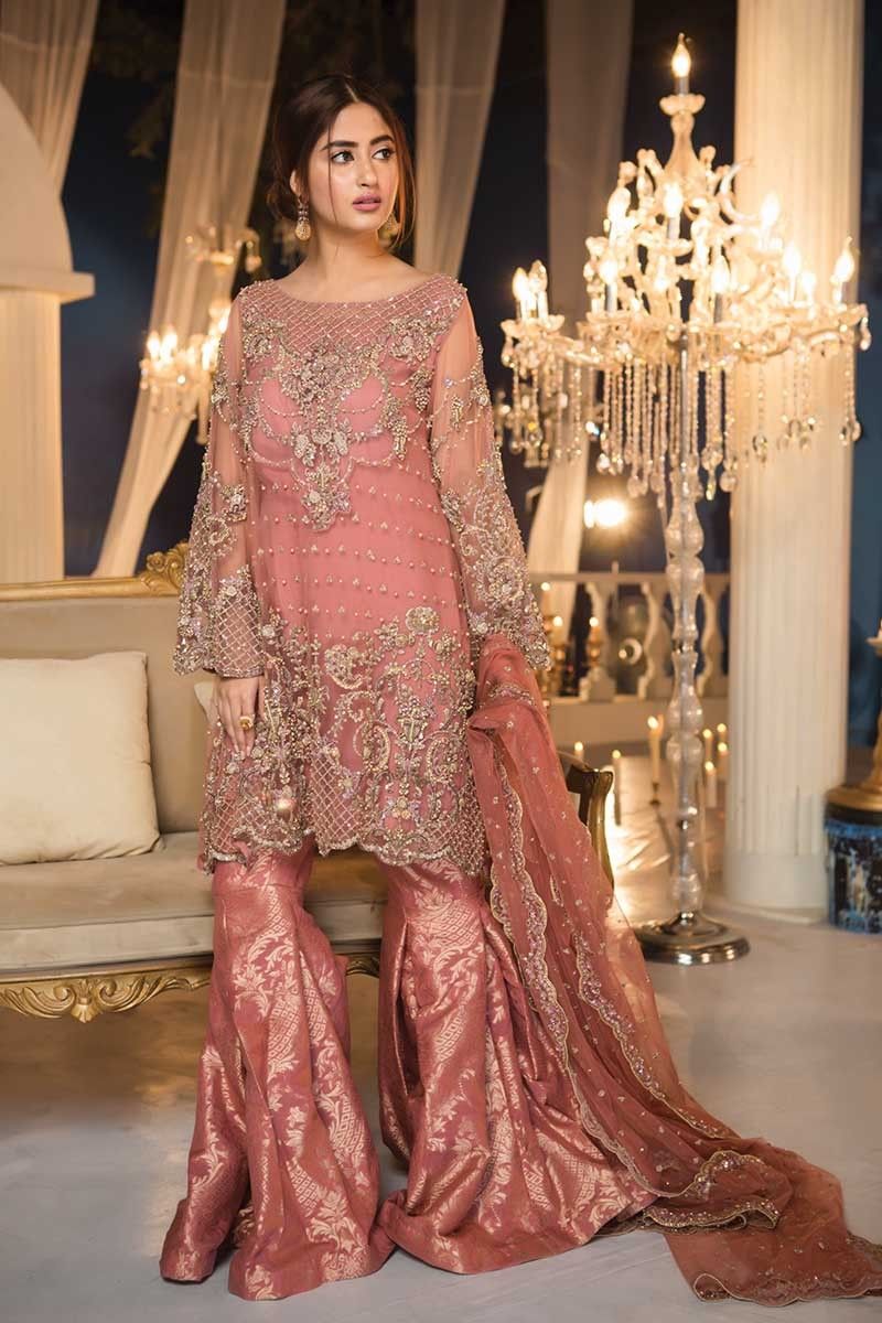 Pakistani Stitched Embroidery Party Wear Dresses Ready To Ship