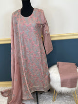 Pakistani Stitched Luxury Embroidered lawn Salwar kameez ready to ship