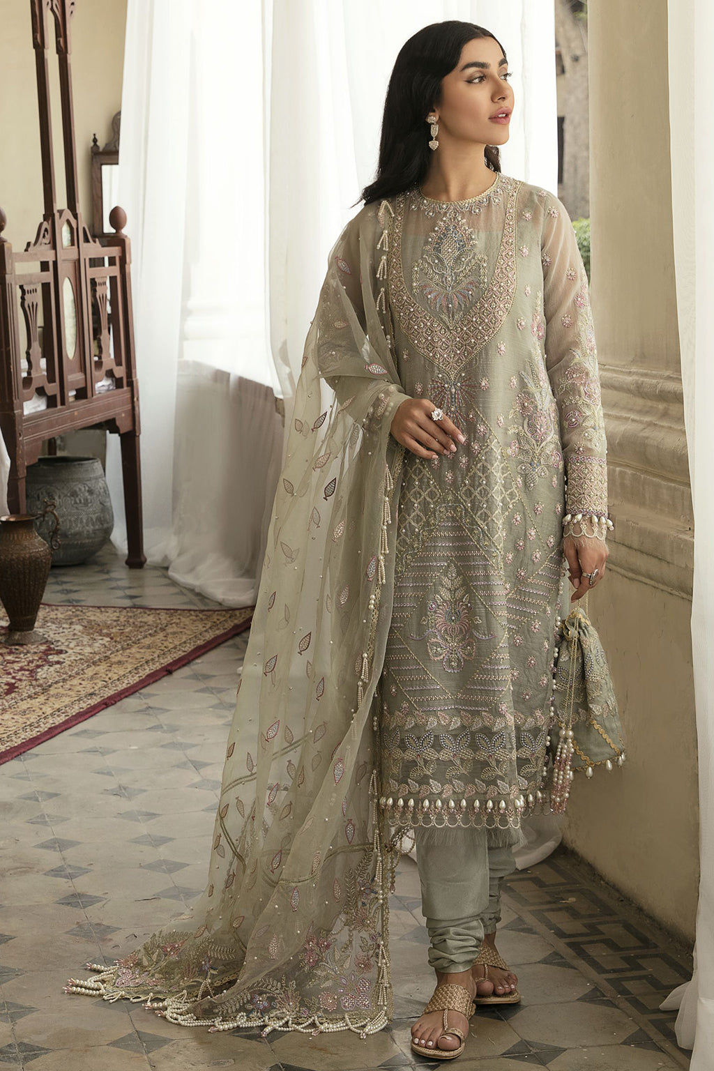 Dhoop Kinara By Afrozeh Embroidered Chiffon Collection