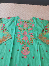 Pakistani Stitched lawn Embroidered Salwar kameez ready to ship