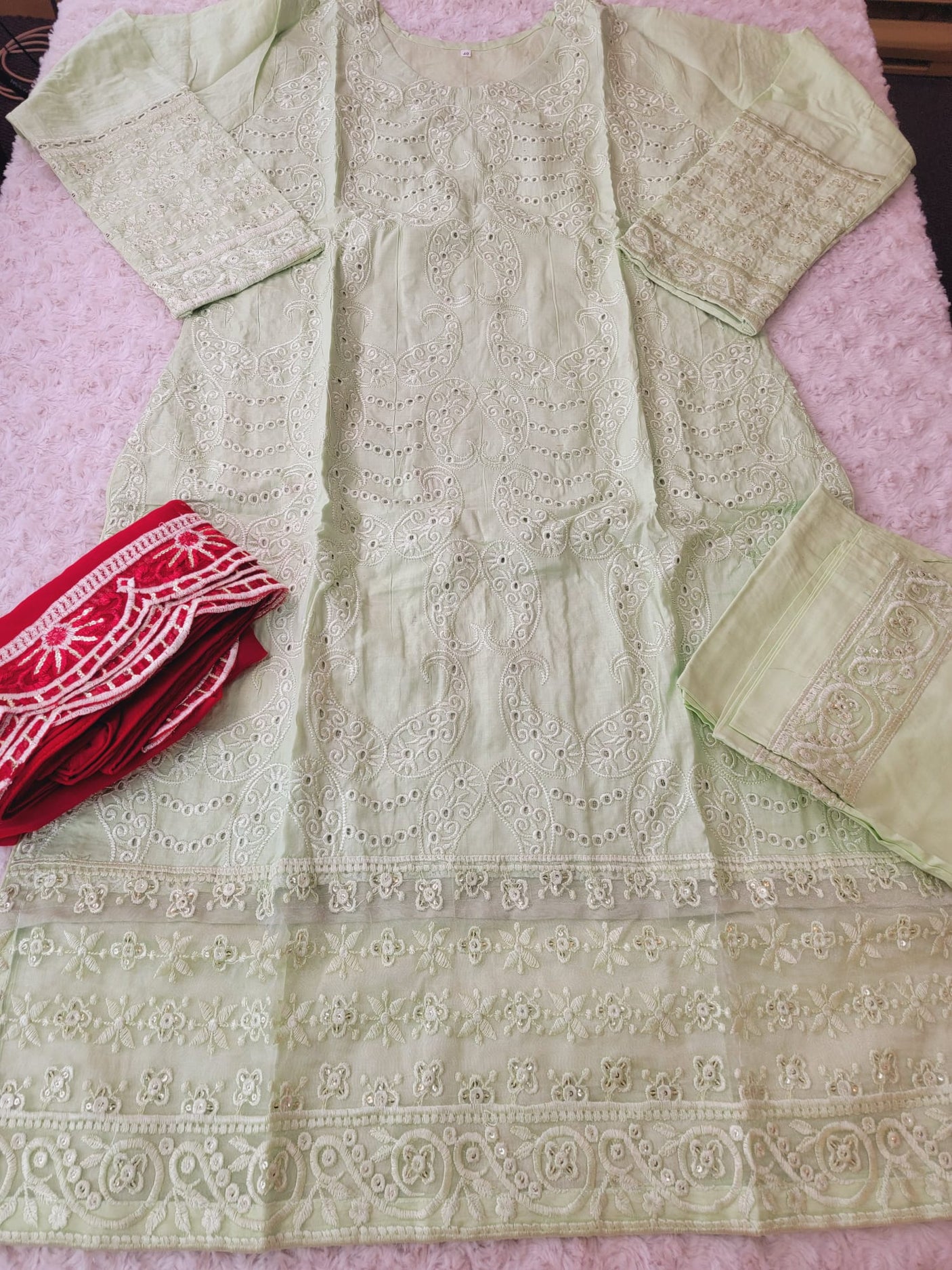 Pakistani Stitched Embroidery luxury  lawn Dresses Ready To Ship