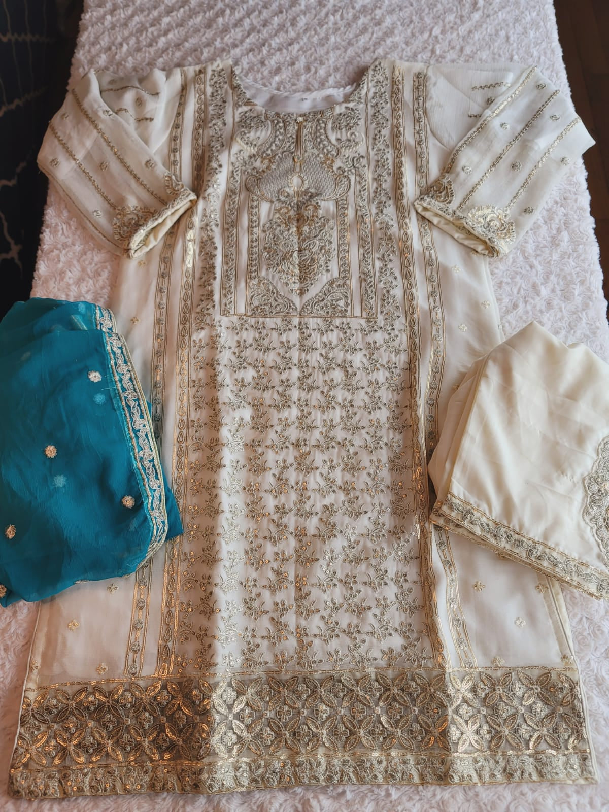 Pakistani Stitched Embroidery Party Wear Dresses Ready To Ship