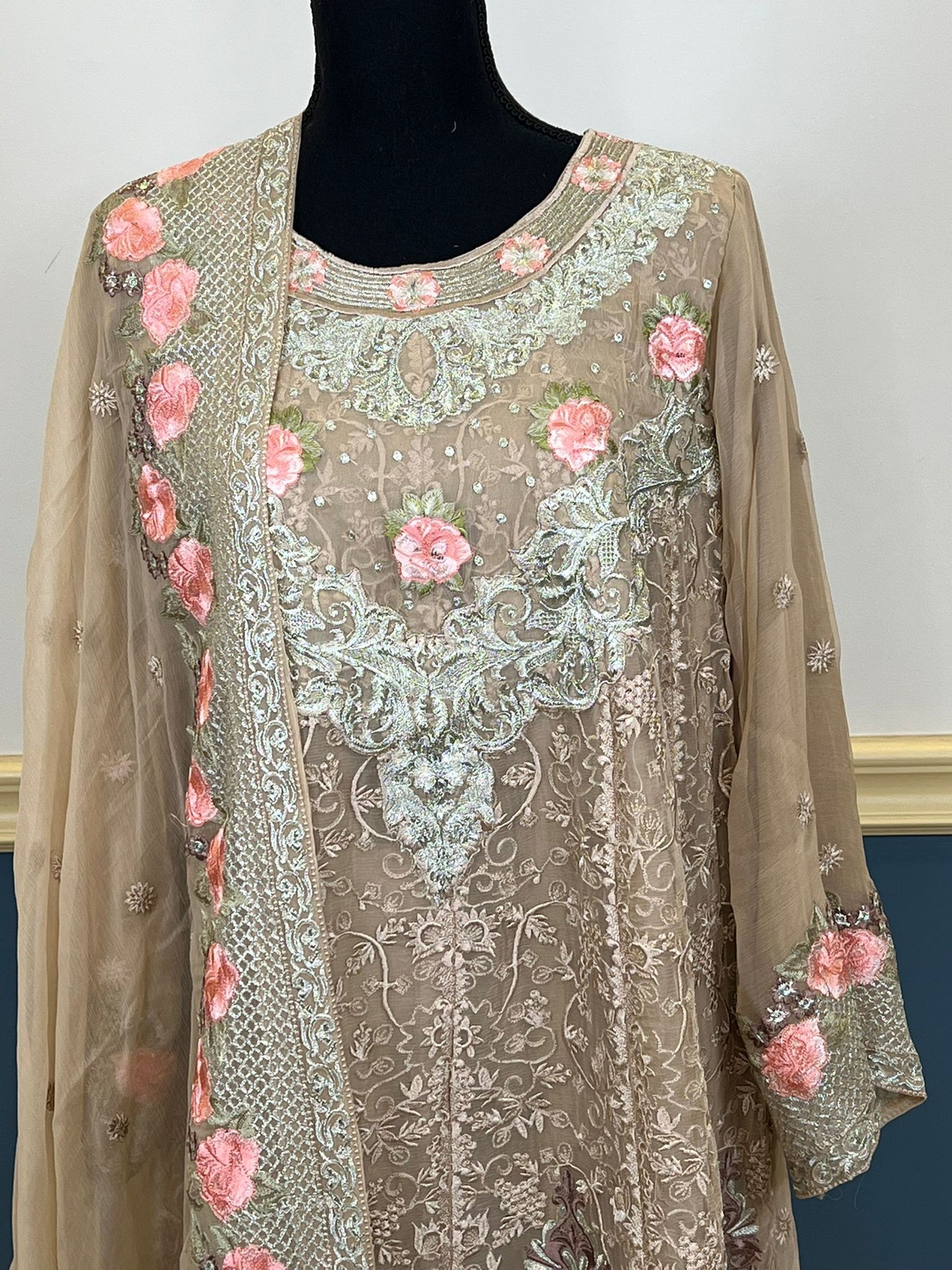 Pakistani Stitched Embroidery Party Wear Dresses Ready To Ship