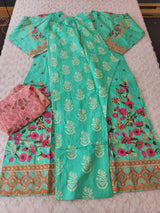 Pakistani Stitched lawn Embroidered Salwar kameez ready to ship