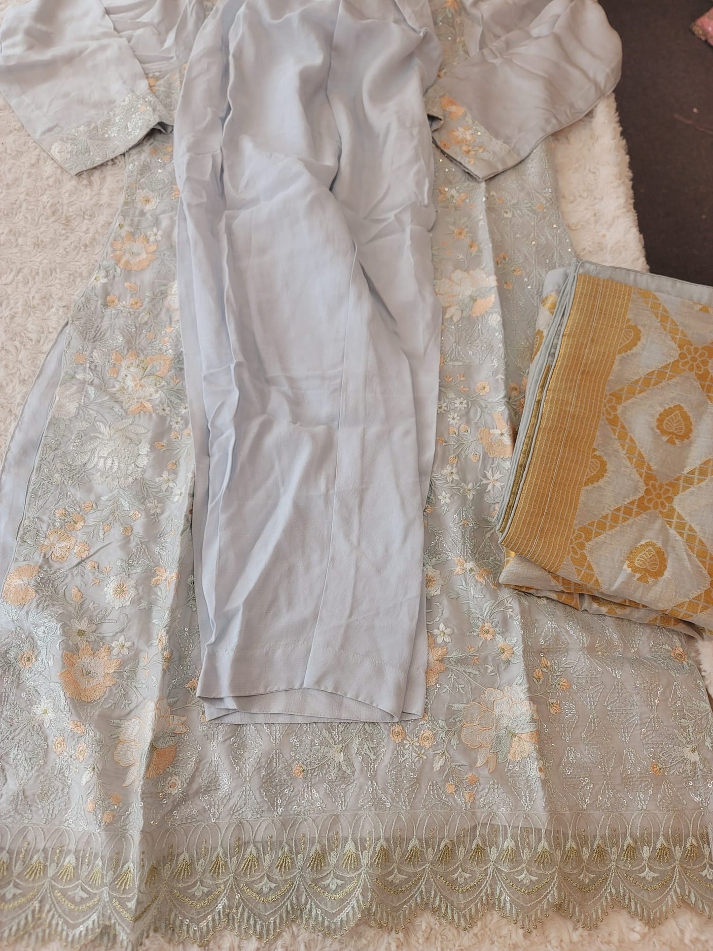 Pakistani Stitched Embroidery Party Wear Dresses Ready To Ship