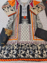 Pakistani Stitched lawn Embroidered Salwar kameez ready to ship