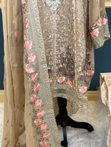 Pakistani Stitched Embroidery Party Wear Dresses Ready To Ship
