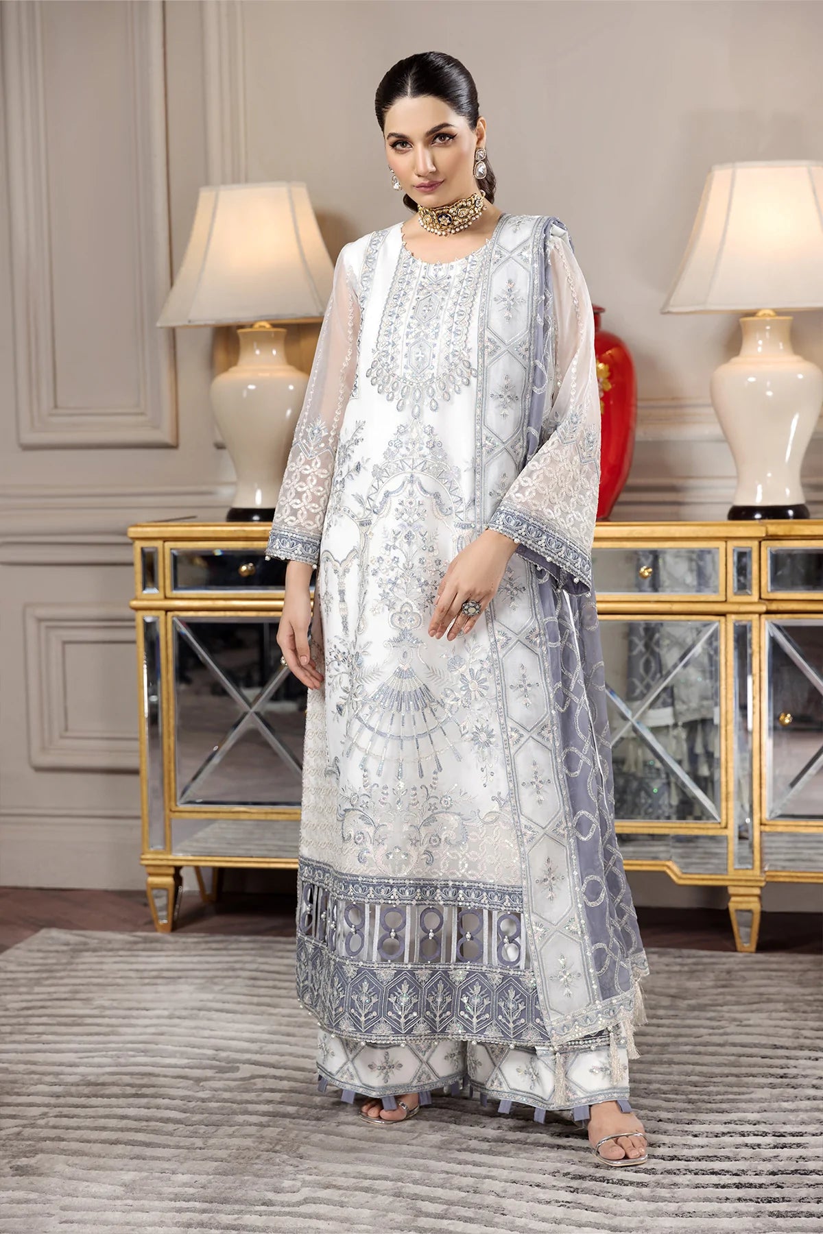 Alizeh Embroidered Chiffon Collection100% Original