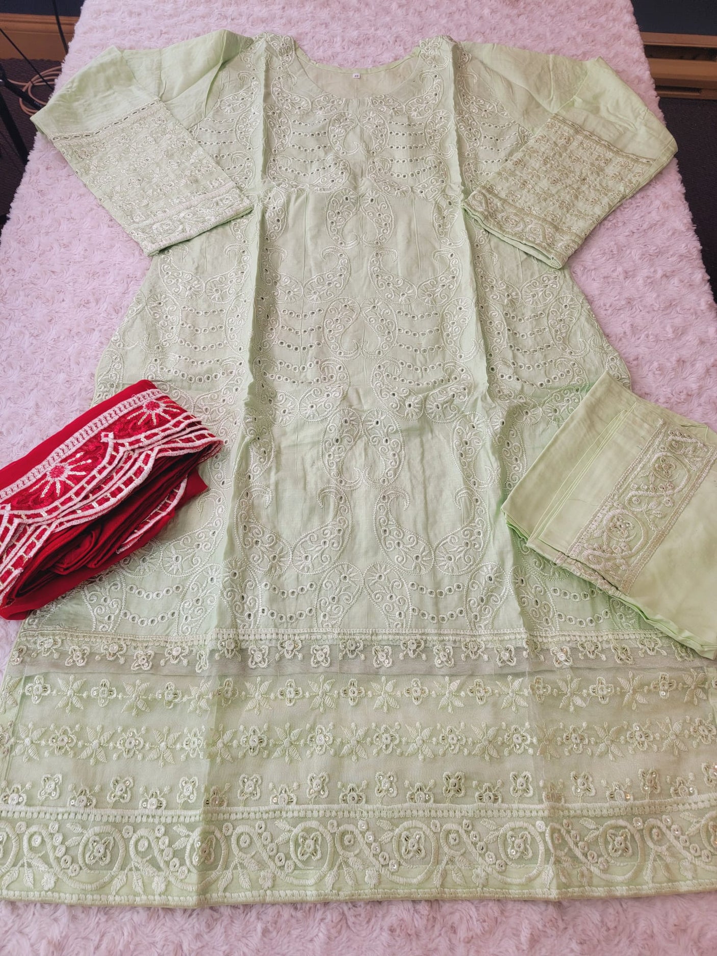 Pakistani Stitched Embroidery luxury  lawn Dresses Ready To Ship