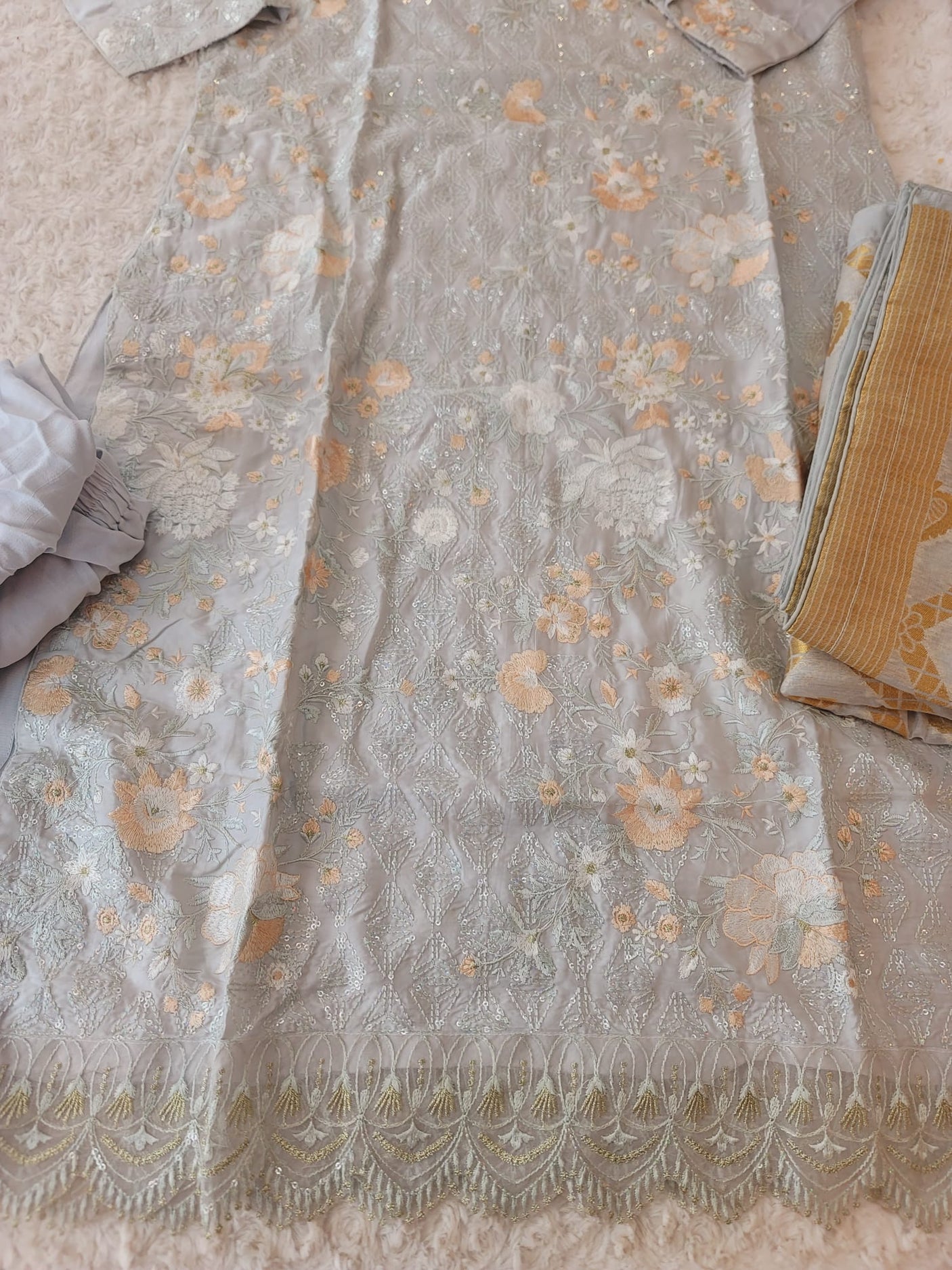 Pakistani Stitched Embroidery Party Wear Dresses Ready To Ship