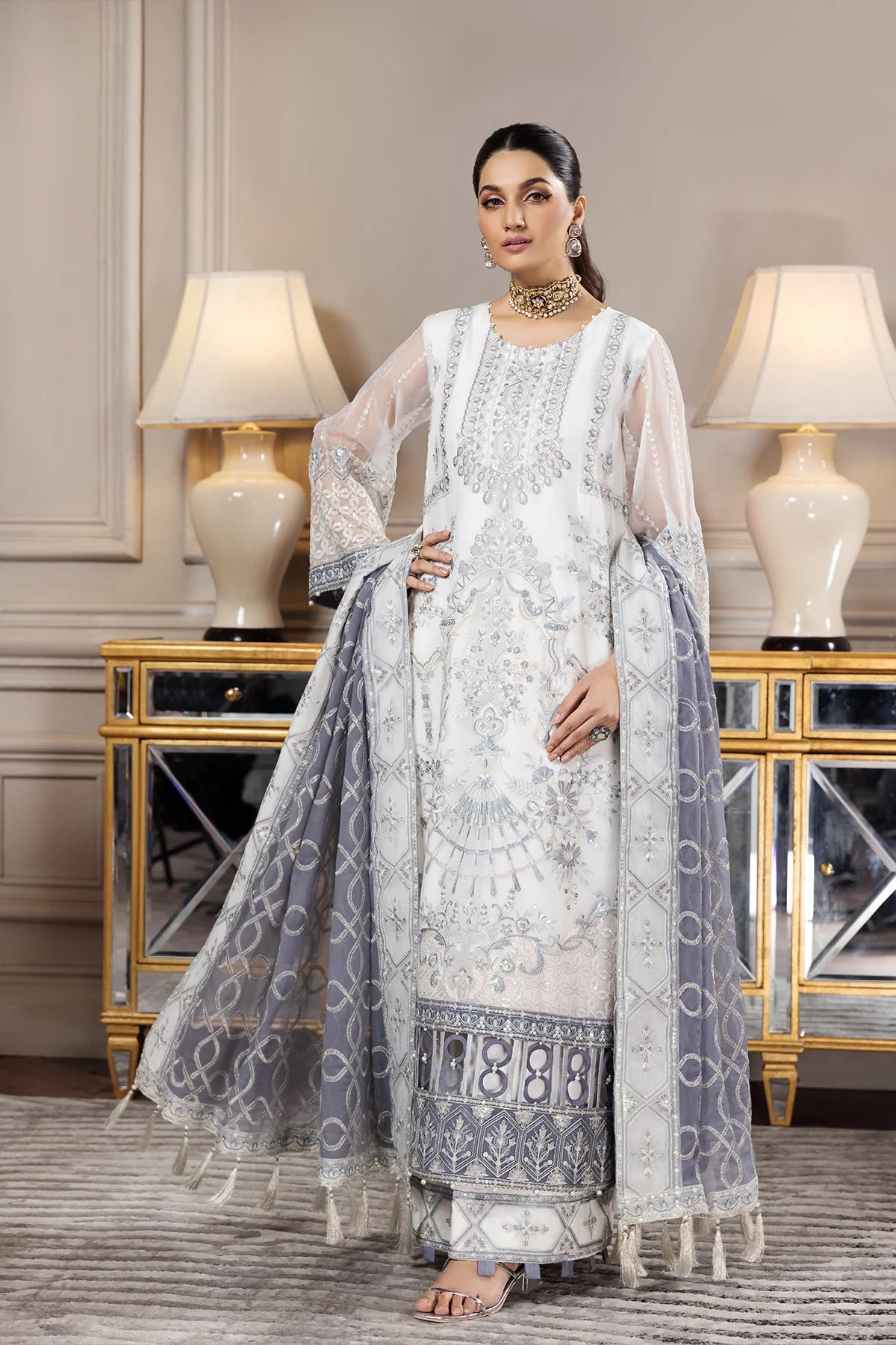 Alizeh Embroidered Chiffon Collection100% Original