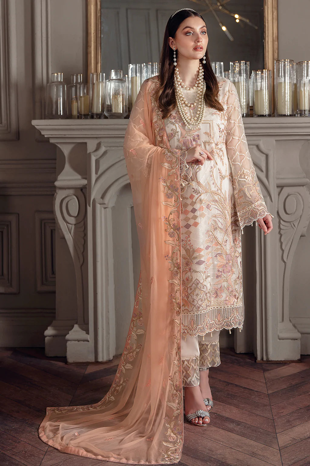 Chevron by Ramsha Luxury Chiffon Embroidered Collection
