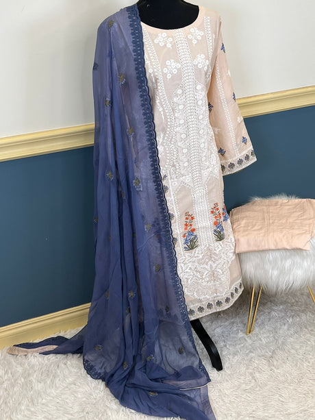 Pakistani Stitched Luxury Embroidered lawn Salwar kameez ready to ship