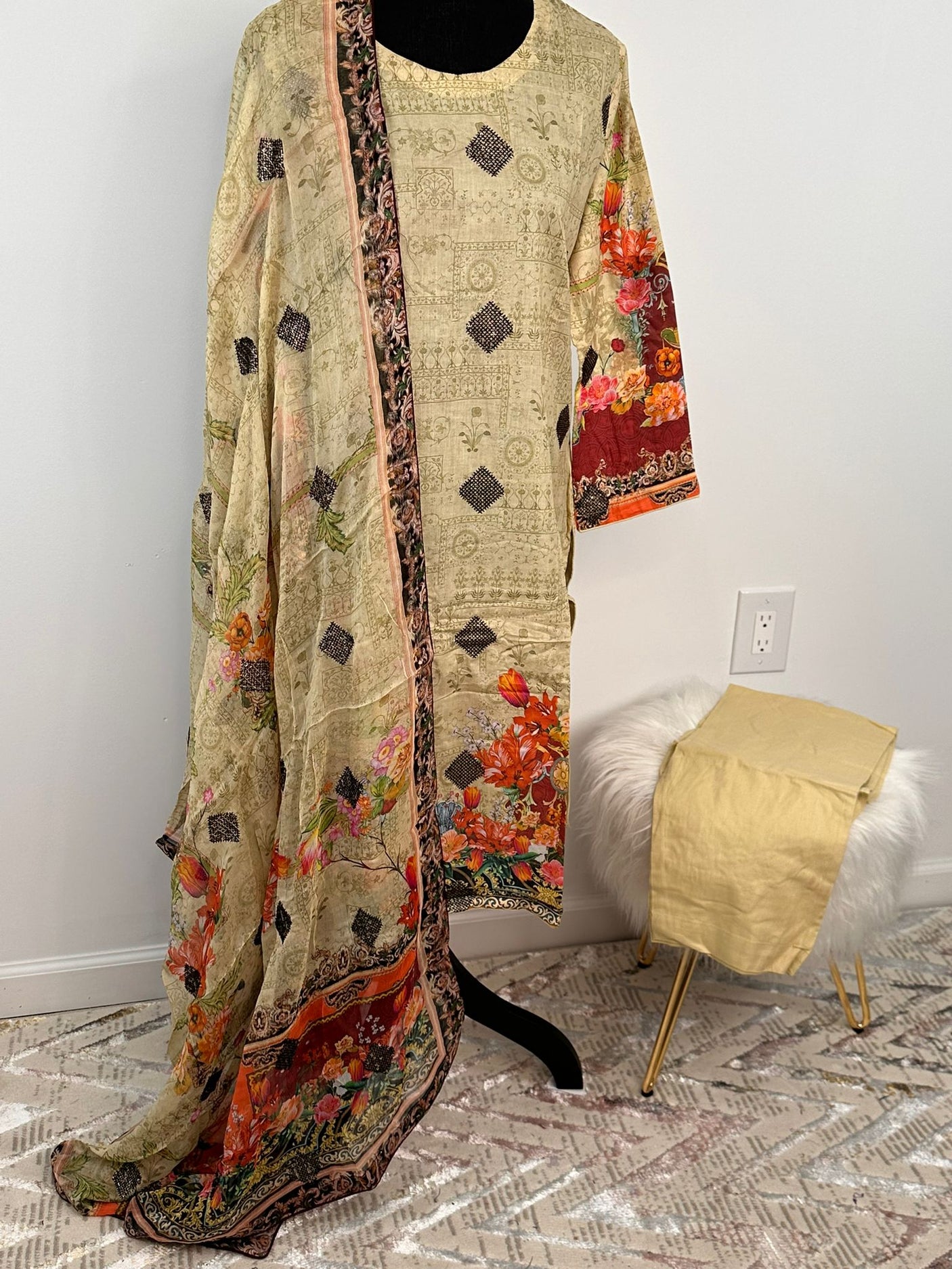 Pakistani Embroidered Lawn ready to ship