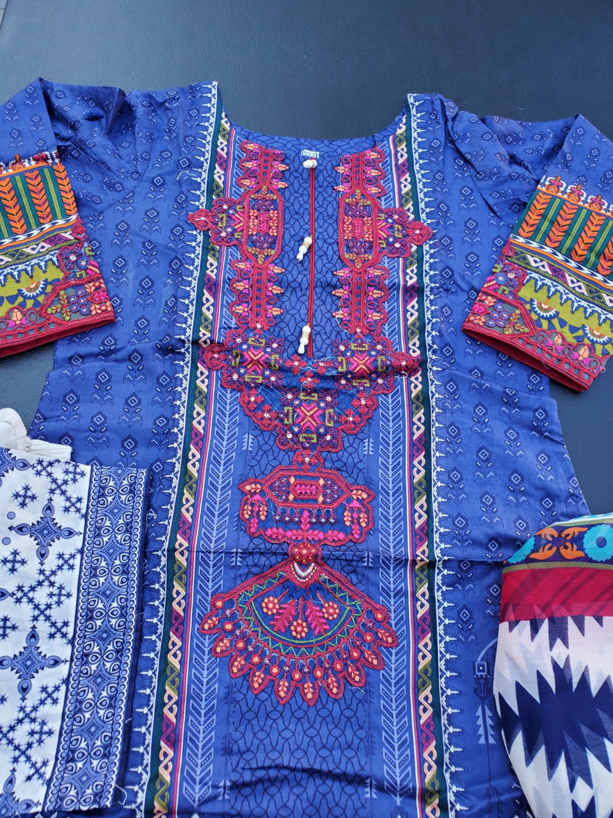 Pakistani Stitched Embroidery Lawn Suit Ready To Ship