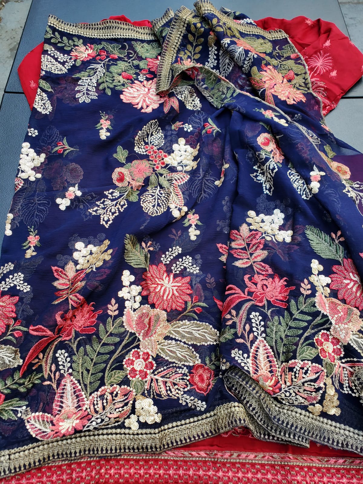 Pakistani Stitched Embroidery Party Wear Dresses Ready To Ship