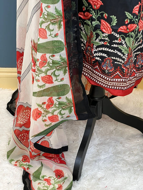 Pakistani Stitched lawn Embroidered Salwar kameez ready to ship