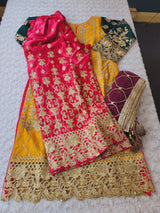 Pakistani Stitched Embroidery Party Wear Dresses Ready To Ship